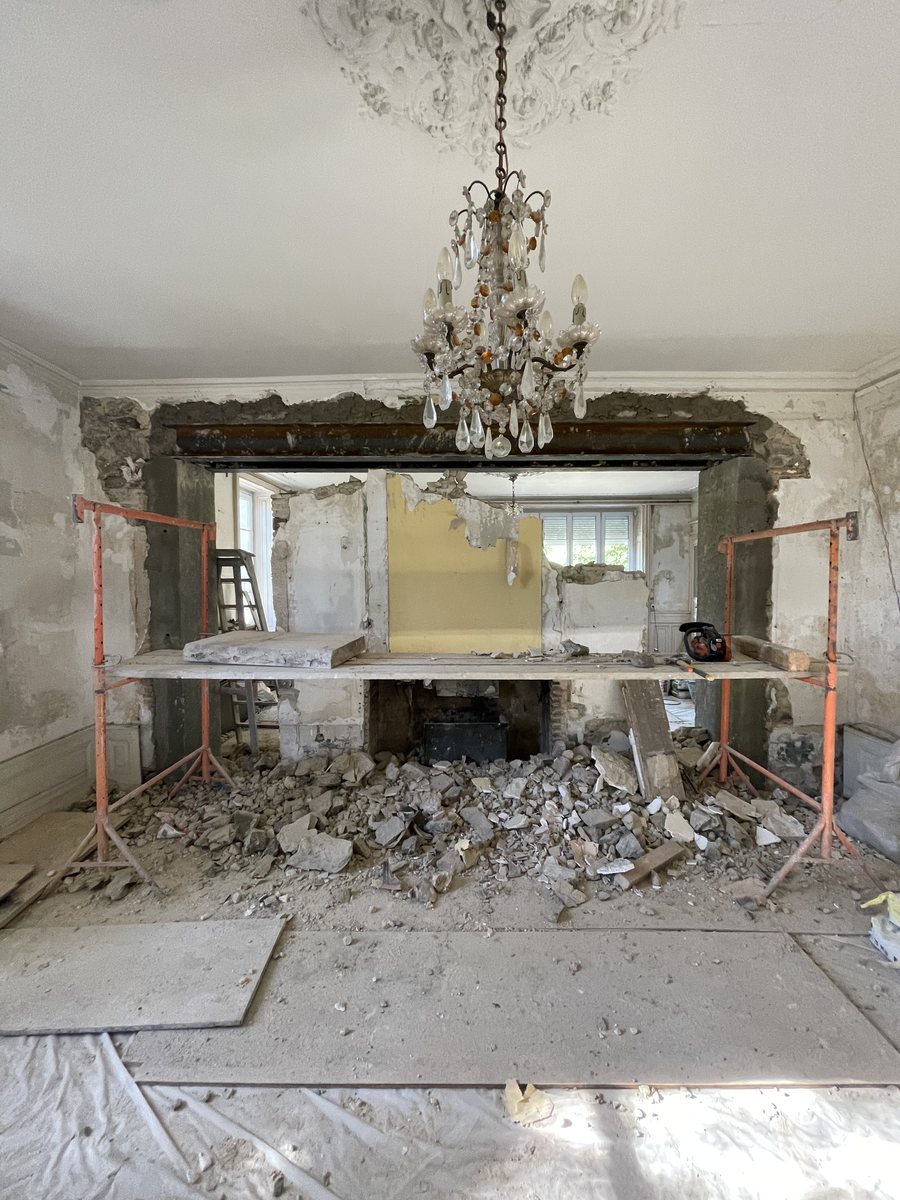 Villa des Crozes — Vienne — Pendant travaux