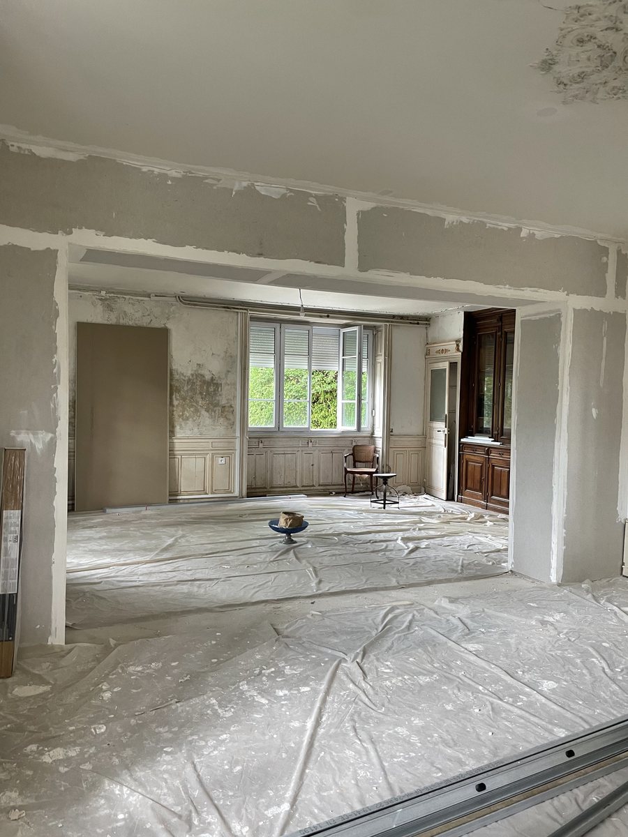 Villa des Crozes — Vienne — Pendant travaux