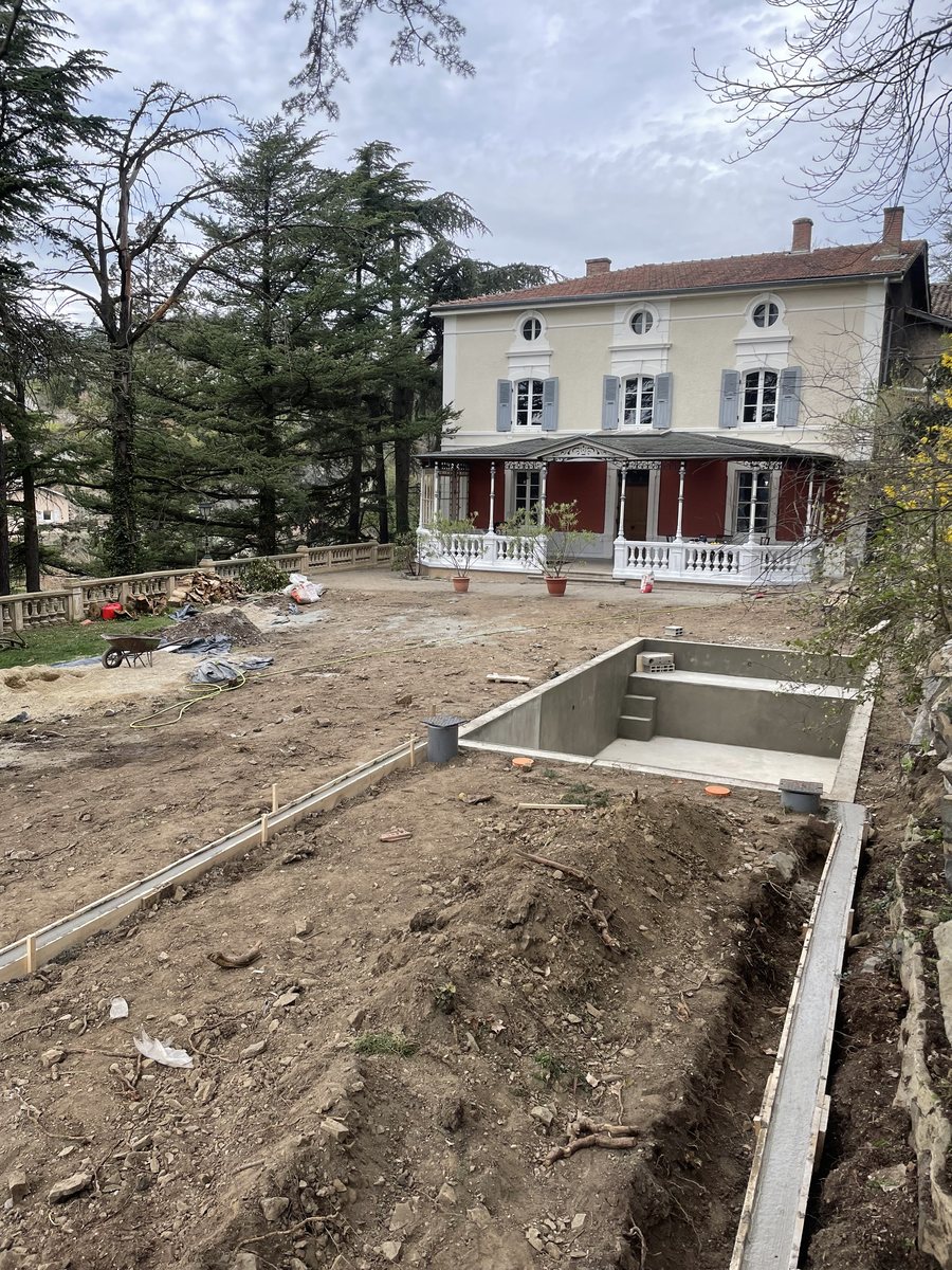 Villa des Crozes — Vienne — Pendant travaux